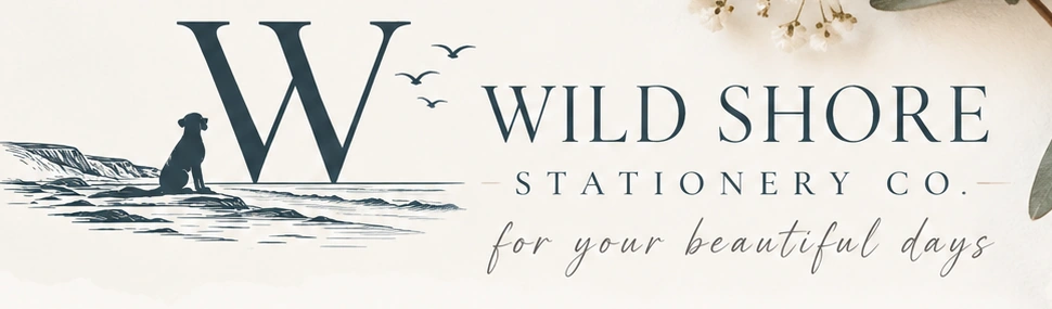 Wild Shore Stationery Co. original logo